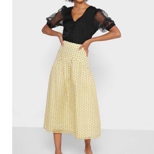 NWT TopShop Daisy Organza Daisy skirt 8